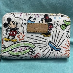 Dooney and Bourke Disney Park Sketch Small Wallet